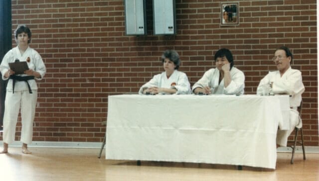 OKCD Ilene Smoger 12 Smoger Sensei's Nidan Test with Hu Sensei, Christensen Sensei and Harris Sensei